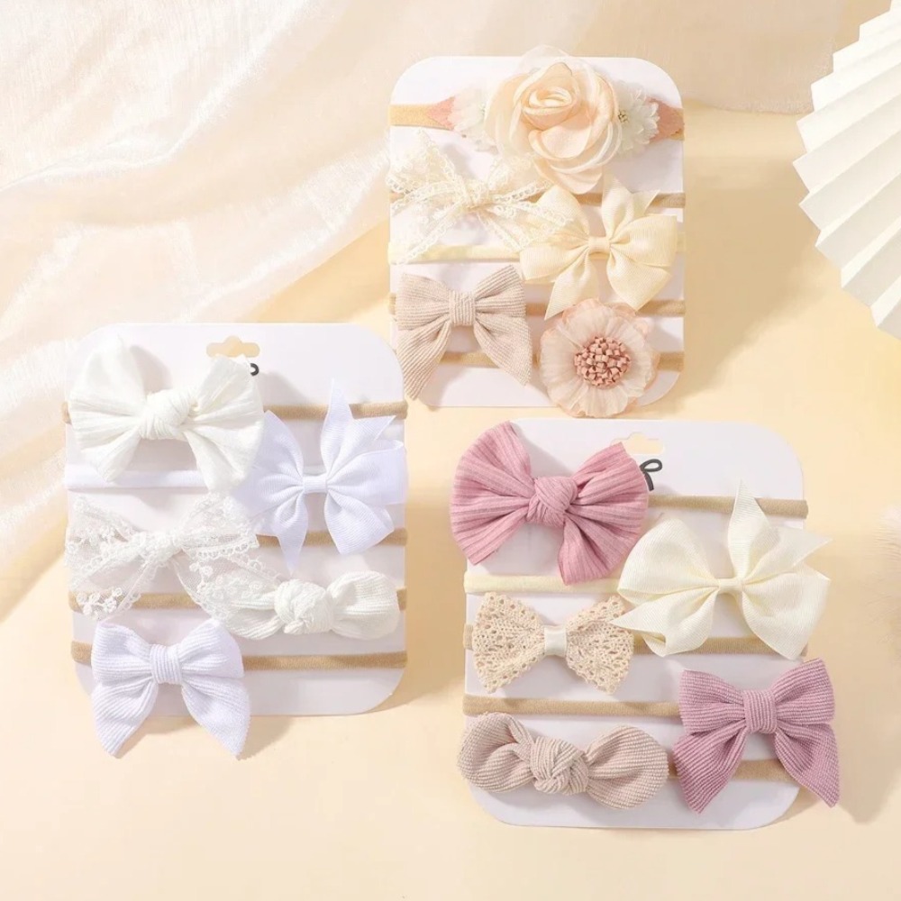 5 Buah Ikat Kepala Busur Renda - Baby Products Set ulasan dan harga